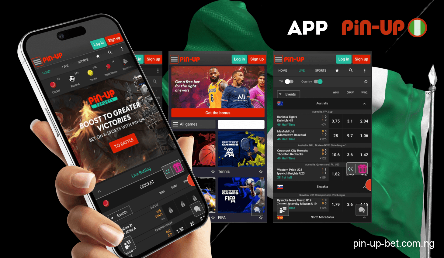Use the Pin Up app in Nigeria for casino and sports betting